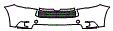 Grille and Bumper Kit pattern for the 2014 Toyota Highlander