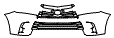 Grille and Bumper Kit pattern for the 2018 Toyota Highlander