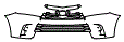 Grille and Bumper Kit pattern for the 2018 Toyota Highlander
