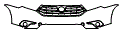 Grille and Bumper Kit pattern for the 2013 Toyota Highlander