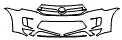 Grille and Bumper Kit pattern for the 2013 Toyota Highlander