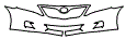 Grille and Bumper Kit pattern for the 2011 Toyota Camry