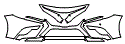 Bumper and Grille Kit pattern for the 2019 Toyota Camry Hybrid