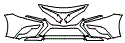 Bumper and Grille Kit pattern for the 2019 Toyota Camry Hybrid