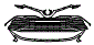 Grille Kit pattern for the 2019 Toyota Camry Hybrid