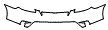 Upper Bumper Kit pattern for the 2006 Toyota Matrix