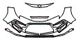 Bumper Kit pattern for the 2022 Toyota Corolla