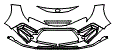 Bumper Kit pattern for the 2022 Toyota Corolla