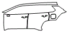 Door and Rear Fender Kit pattern for the 2026 Toyota Corolla Cross