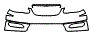 Grille and Bumper Kit pattern for the 2005 Toyota Corolla