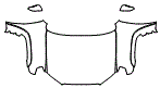 Full Hood, Fender and Mirror Kit pattern for the 2018 Toyota 4Runner