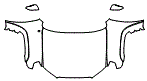 Full Hood, Fender and Mirror Kit pattern for the 2018 Toyota 4Runner