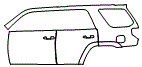 Door and Rear Fender Kit pattern for the 2018 Toyota 4Runner