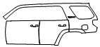 Rear Fender and Door Kit pattern for the 2018 Toyota 4Runner