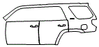 Door and Rear Fender Kit pattern for the 2018 Toyota 4Runner