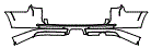 Rear Bumper Kit pattern for the 2019 Toyota 4Runner