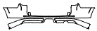 Rear Bumper Kit pattern for the 2019 Toyota 4Runner