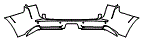 Rear Bumper Kit pattern for the 2018 Toyota 4Runner