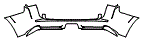 Rear Bumper Kit pattern for the 2018 Toyota 4Runner