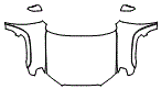 Full Hood, Fender and Mirror Kit pattern for the 2018 Toyota 4Runner