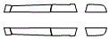 Rocker Panel Kit pattern for the 2006 Toyota 4Runner
