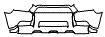 Grille and Bumper Kit pattern for the 2013 Toyota 4Runner