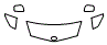Hood, Fender and Mirror Kit pattern for the 2004 Toyota Prius