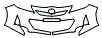 Bumper Kit pattern for the 2013 Toyota Yaris