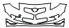 Upper Bumper and Lower Bumper Kit pattern for the 2008 Toyota Yaris