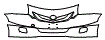 Grille and Bumper Kit pattern for the 2010 Toyota Yaris