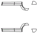 Rocker Panel Kit pattern for the 2016 Toyota Venza (Canada Only)