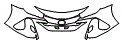 Bumper Kit pattern for the 2019 Toyota Prius Prime Plug-in Hybrid