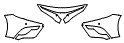 Bumper Kit pattern for the 2019 Toyota Camry Hybrid