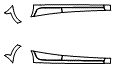 Rocker Panel Kit pattern for the 2020 Toyota Yaris Hatchback