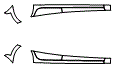 Rocker Panel Kit pattern for the 2020 Toyota Yaris Hatchback