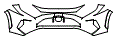 Bumper Kit pattern for the 2019 Toyota RAV4 (Canada Only)