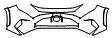 Bumper Kit pattern for the 2019 Toyota RAV4 (Canada Only)