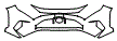 Bumper Kit pattern for the 2019 Toyota RAV4 (Canada Only)