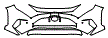 Bumper Kit pattern for the 2019 Toyota RAV4 (Canada Only)