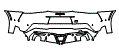 Rear Bumper Kit pattern for the 2026 Toyota GR Supra