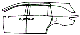 Rear Fender and Door Kit pattern for the 2027 Honda Odyssey