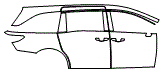 Rear Fender and Door Kit pattern for the 2027 Honda Odyssey