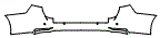 Rear Bumper Kit pattern for the 2021 Honda Odyssey