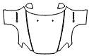 Full Hood, Fender and Mirror Kit pattern for the 2006 Honda S2000