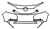 Bumper Kit pattern for the 2021 Honda Passport