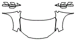 Full Hood, Fender and Mirror Kit pattern for the 2021 Honda Passport