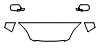 Hood, Fender and Mirror Kit pattern for the 2007 Honda CR-V