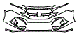Bumper Kit pattern for the 2018 Honda Civic