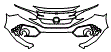 Bumper Kit pattern for the 2018 Honda Civic