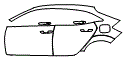 Rear Fender and Door Kit pattern for the 2021 Honda Civic